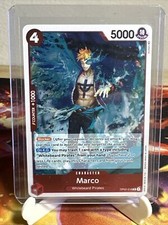 One Piece Card Game Marco OP02-018 R Paramount War English NM/Mint Holo