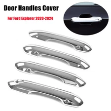 ABS Chrome Exterior Door Handle Cover Trim For Ford Explorer 2020-2024