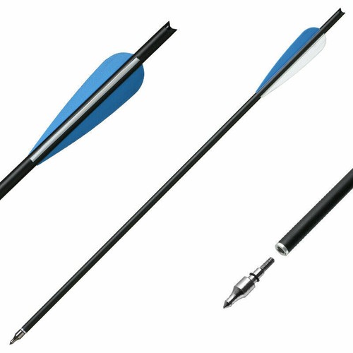 6/12PCS 16"/20" Carbon Bolts Arrows OD 8.8mm for Archery Hunting Shoot Practice - Picture 9 of 38