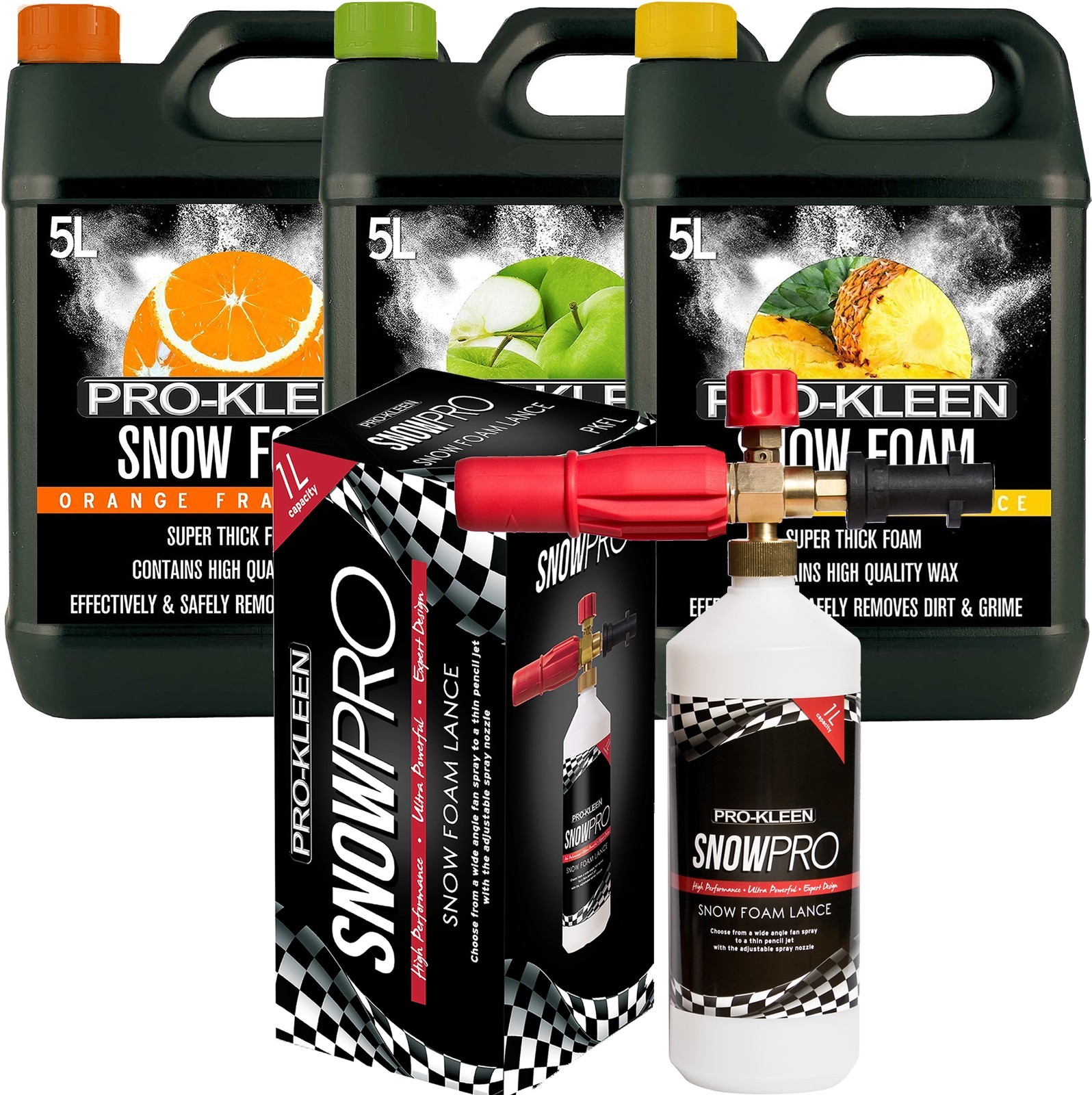 ProKleen Car Snow Foam Shampoo pH Neutral Lance Cannon Karcher K Compatible Gun