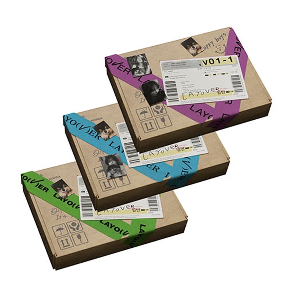BTS V LAYOVER 未開封 3パッケージ V BTS Album Layover GREEN Ver. CD+P.Book+Lyric+2ea Post+5ea