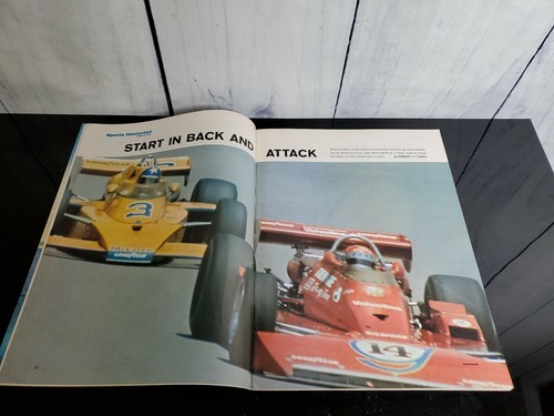 June 3, 1974 SPORTS ILLUSTRATED Johnny Rutherford Indy 500 Race Car Driver Duel - Picture 7 of 8