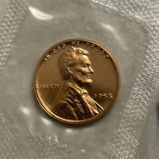 1958 Gem Cello Proof Lincoln Wheat Backs Penny Us Cents From Us Proof Set