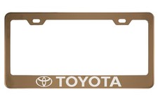 Toyota Rose Gold License Plate Frame