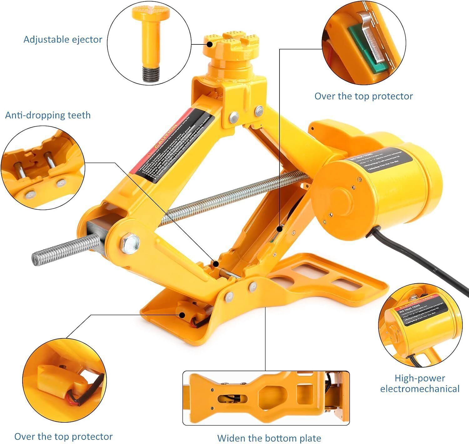 3 Ton 12V DC Automotive Car Electric Hydraulic Floor Jack Lift Garage