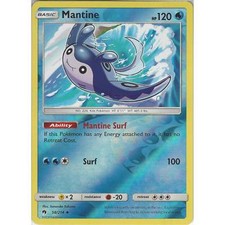 58/214 Mantine Uncommon Reverse Holo: Pokemon Trading Card Game Lost Thunder