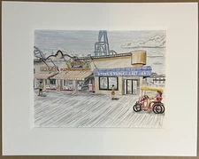 Ocean City NJ Print Boardwalk Preps 8x10 Matted