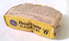 Vintage GE Focal Plane Flash Bulbs Number 6 3 Bulbs