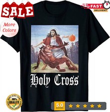 2025/NEW LIMITED Crossover Basketball Holy Cross Satan Jesus T-Shirt