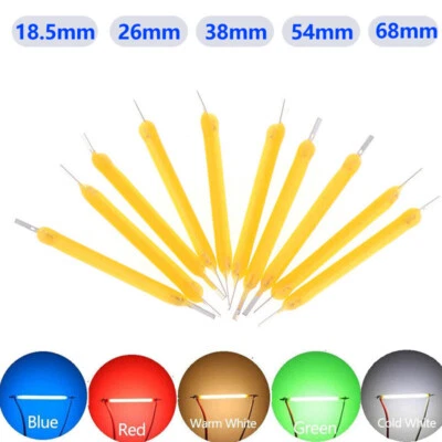 10pcs LED COB filament individual DIY loose parts Candle Light Lamp Source 3V