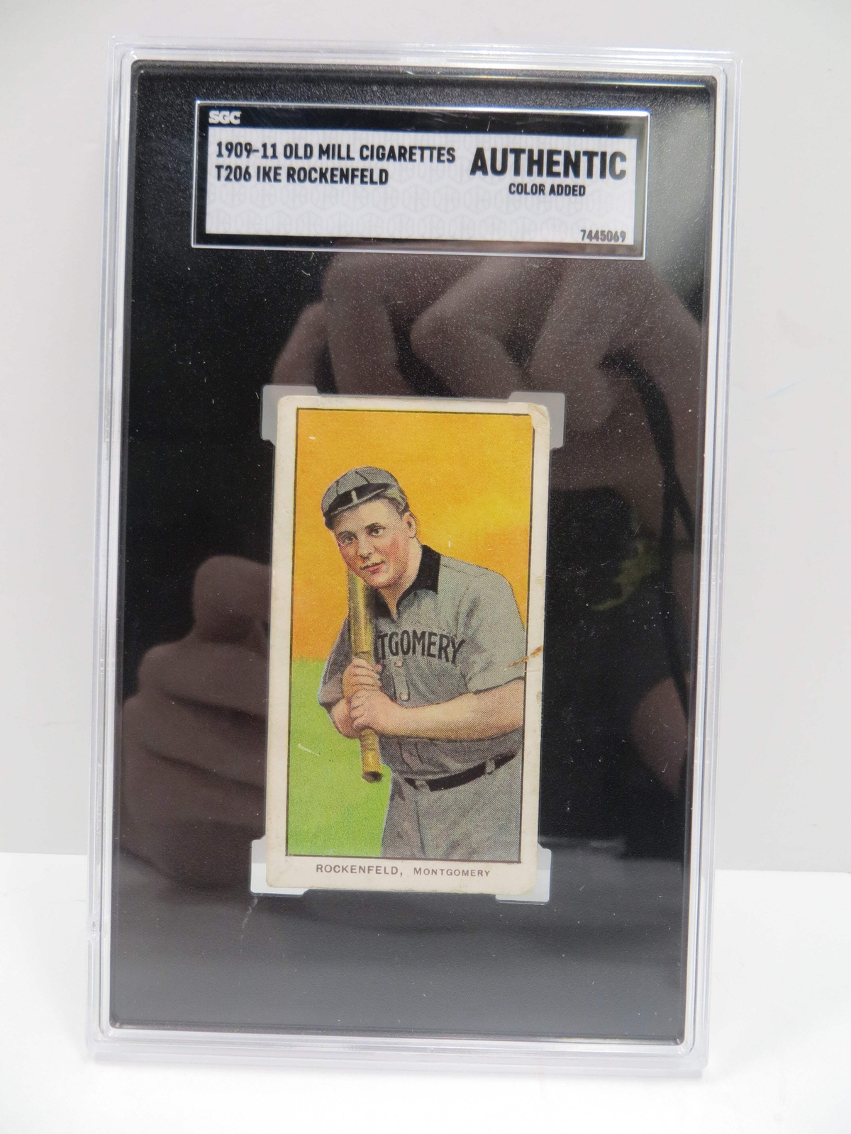 1909-11 Old Mill Cigarettes Ike Rockenfeld T206 SGC Authentic