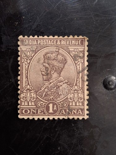 Rare One 1A ANNA, King George V Vintage Stamp Excellent Condition. Free Shipping - 第 12/12 張圖片