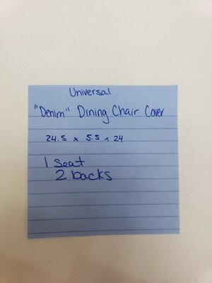 Hampton Bay Universal CushionGuard Denim Patio Dining Chair