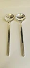 A.E.P.ZINC ITALY SILVERPLATED SALAD SERVING SPOON/FORK SET, Vintage - 1960's