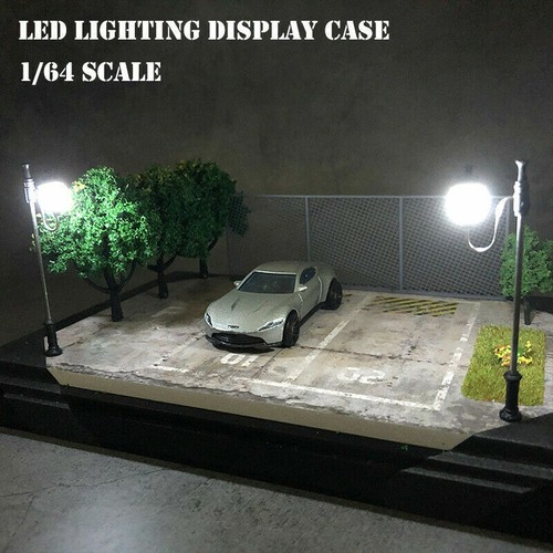 Diorama 1:64 Model Car LED Lighting Parking Station Display Collection Gifts - Picture 7 of 8