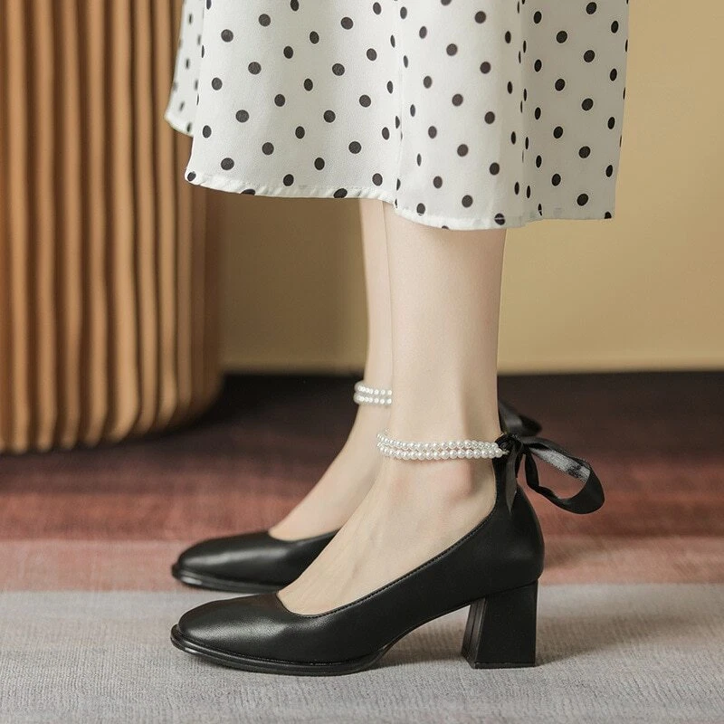 High heels with hotsell thick ankle strap