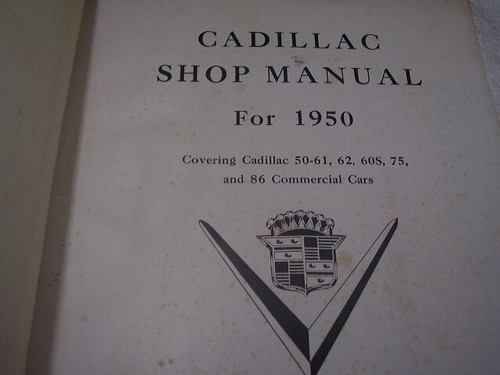 1950 CADILLAC GOOD ORIGINAL SHOP MANUAL - Picture 4 of 9