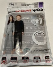 Kids 32 Degrees Heat Long Sleeve Crew Neck Legging 2-Pack Set S, M, L, XL