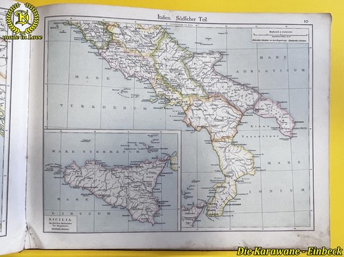 * RAR * Historische Schul-Atlas F.W. Putzger`s 1887 -32 Haupt 51 Nebenkarten - Bild 9 von 16