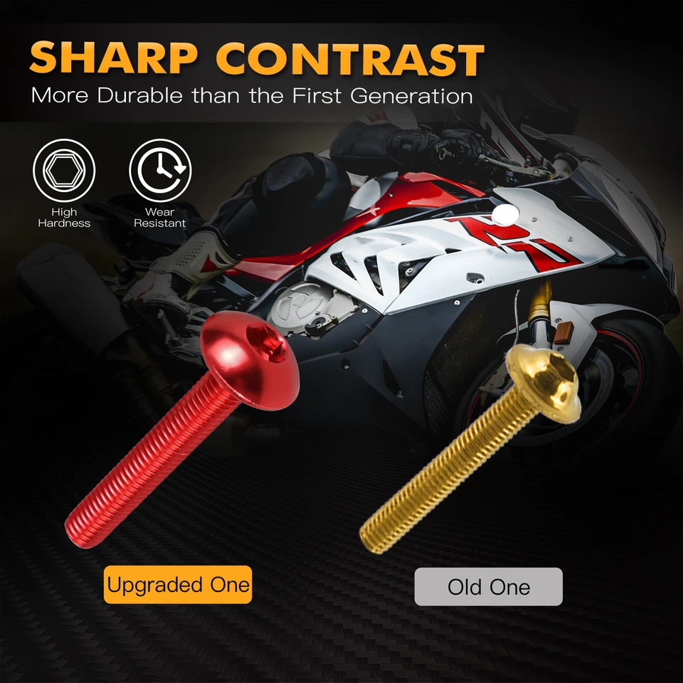 Kit de tornillos de carenado de aluminio CNC para Honda RC51 VFR750R CBR900RR CBR600RR Foto 3 de 4