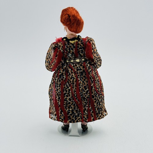 Artisan MARCIA BACKSTROM Leopard Lady Doll Dollhouse Miniature Standing RARE - Picture 10 of 18