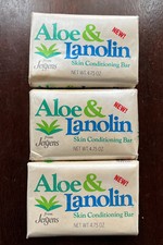 VTG NOS NEW 1984 Jergens Aloe Lanolin Soap Bar 3.5oz RARE