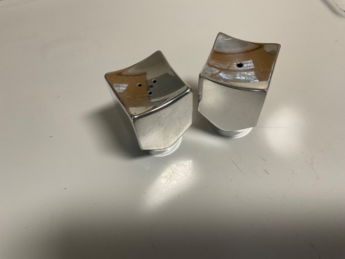 Vintage 1994 Nambé Flicker 6215 Salt & Pepper Shakers - Neil Cohen - USA - Picture 6 of 8