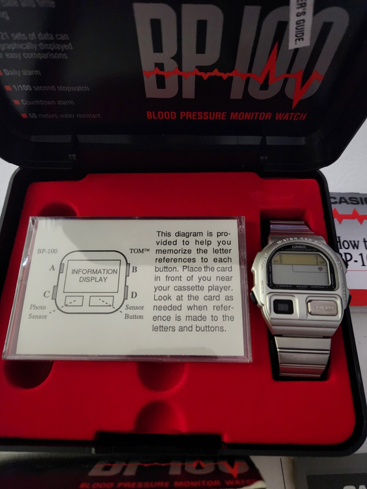 Casio BP100 Blood Pressure Monitor Watch Complete eBay