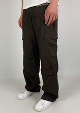 Vintage Multi Pockets Brown Trousers Pants