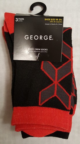 Boys 3 Pack Crew Socks-NWT - Picture 2 of 6