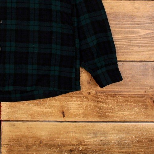Camisa a Cuadros Pendleton Vintage Botón M Años 60 Negro Reloj Tartán Para Hombre Manga Larga - Imagen 7 de 7