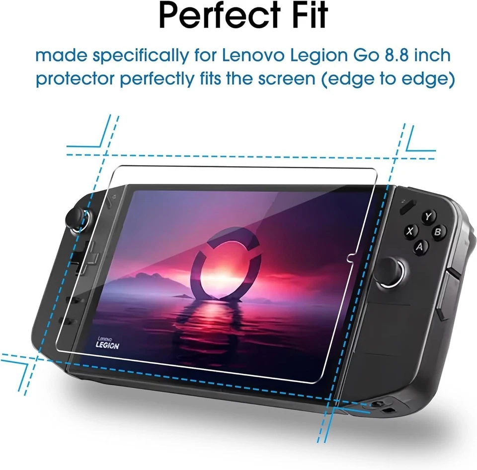 Paquete de 2 protectores de pantalla amFilm versión de actualización para Lenovo Legion Go portátil Foto 3 de 4