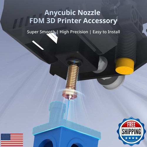 Anycubic dysza drukarki 3D 0,4 mm / 1,75 mm odporna na zużycie w wysokiej temperaturze, C - Zdjęcie 2 z 5