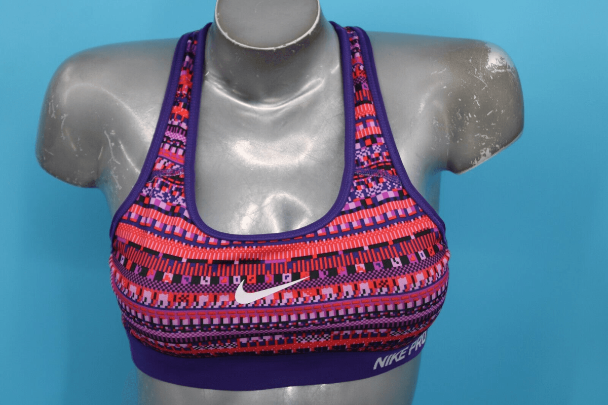 NIKE PRO PURPLE MULTI-COLOR SIZE M SPORTS BRA | eBay