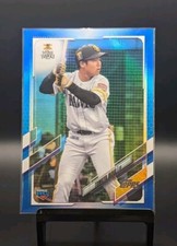 2021 Topps Chrome NPB Tomoya Inoue Rookie RC Blue FOIL #/50 SoftBank Hawks JAPAN
