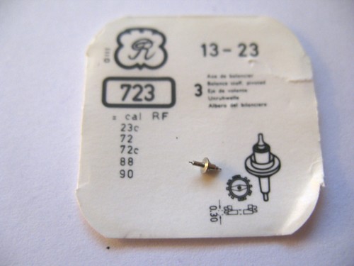 Axe De Balancier (balance Staff) Valjoux Pour Mouvements 23, 72, 73, Etc. Et Ronda 2435 – Neuf De Stock Ancien