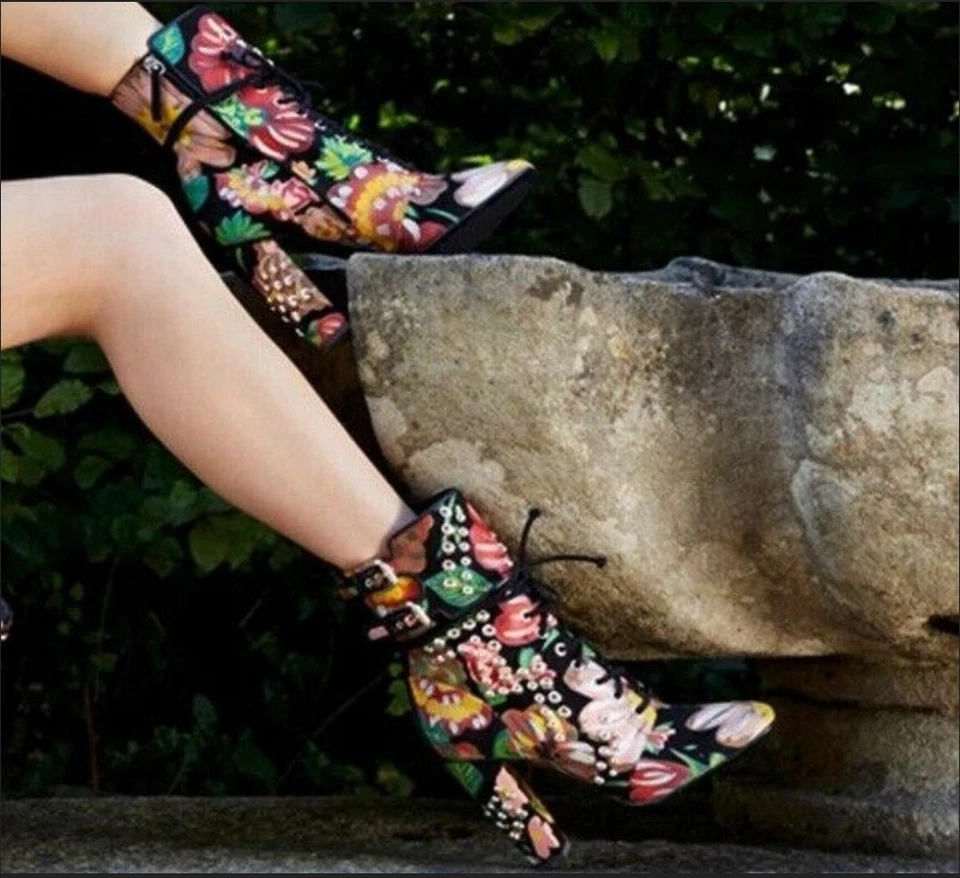 40/10❤️$3000 Giuseppe Zanotti LTD TACONES ALTOS NEGRO VERDE ROJO ROSA BOTINES Foto 2 de 4