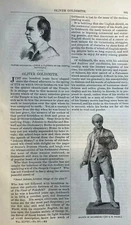 1874 Poet Oliver Goldsmith illustrated