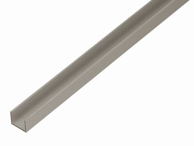 Alberts 485610 U-Profil | speziell für 19 mm starke Spanplatten | Aluminium, sil
