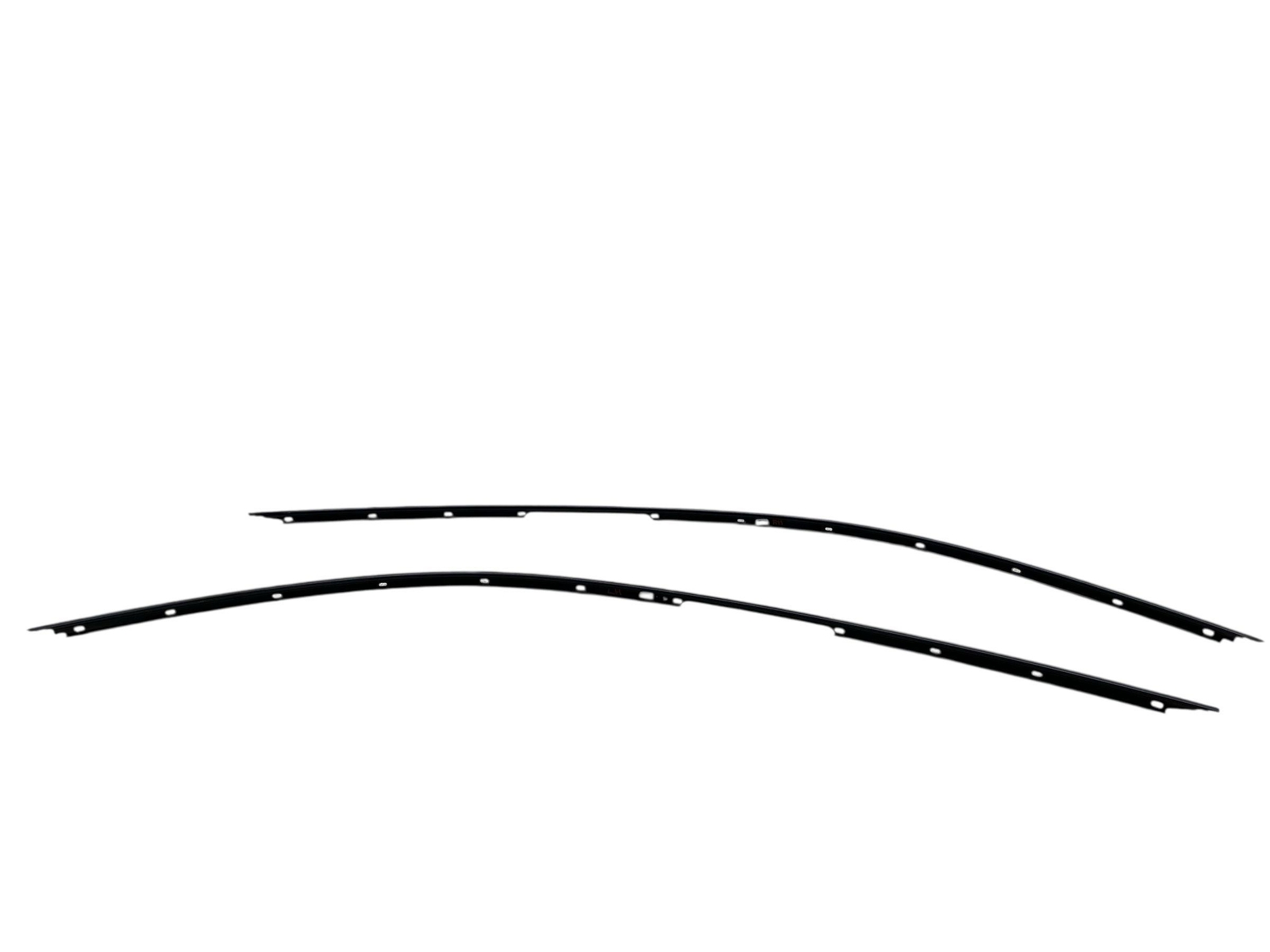 2017-2024 MASERATI LEVANTE OEM LEFT & RIGHT UPPER ROOF DRIP MOULDING TRIM BLACK