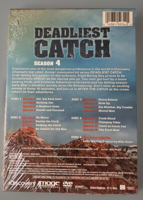 Deadliest Catch: Season Four (5 DVD Set, 2009) Brand New Factory
