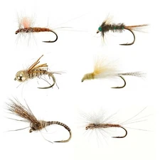 Fulling Mills Flies Assorted Bargain Pack of 6 or 9 Hand Tied Premium Quality 