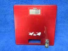RED Tanita 330lbs bathroom scale, HD-357, carrying handle, fresh batteries