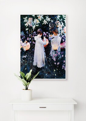 John Singer Sargent: Nelke, Lilie, Lilie, Rose. Kunst Giclée Museum Geschenk Druck