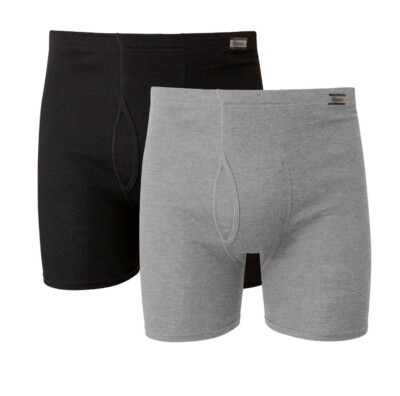 Hanes Men's Tagless Boxer Briefs Two (2 Pack) 100% Cotton XL New