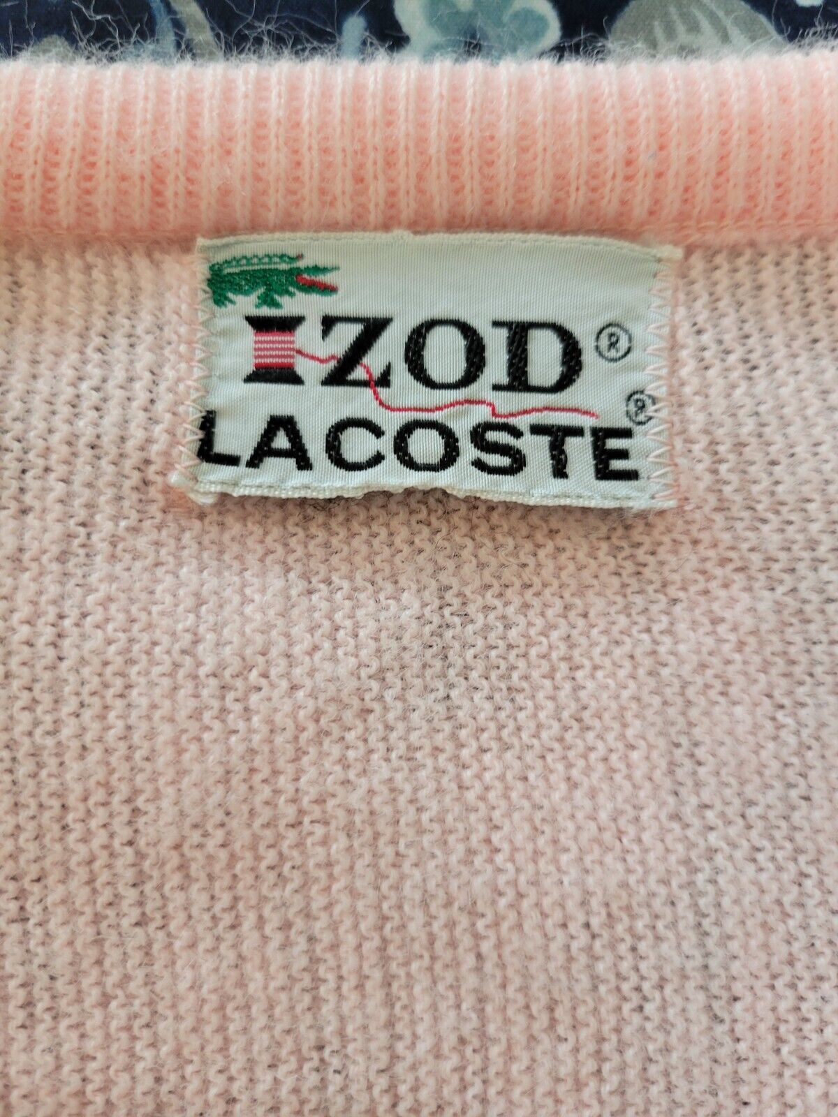 Vintage 1960's IZOD Lacoste Sweater Rare Pink V-n… - image 5