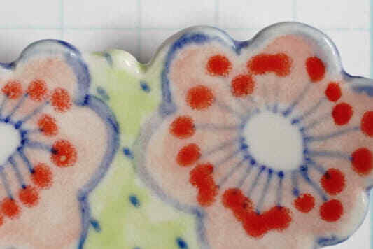 Kutani-yaki 九谷焼 Brooch by Tomomi Takeda from Kanazawa, Japan | eBay