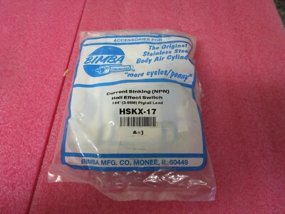 NEW SEALED! Bimba HSKX-17 Current Sinking (NPN) Hall Effect Switch - Stainless