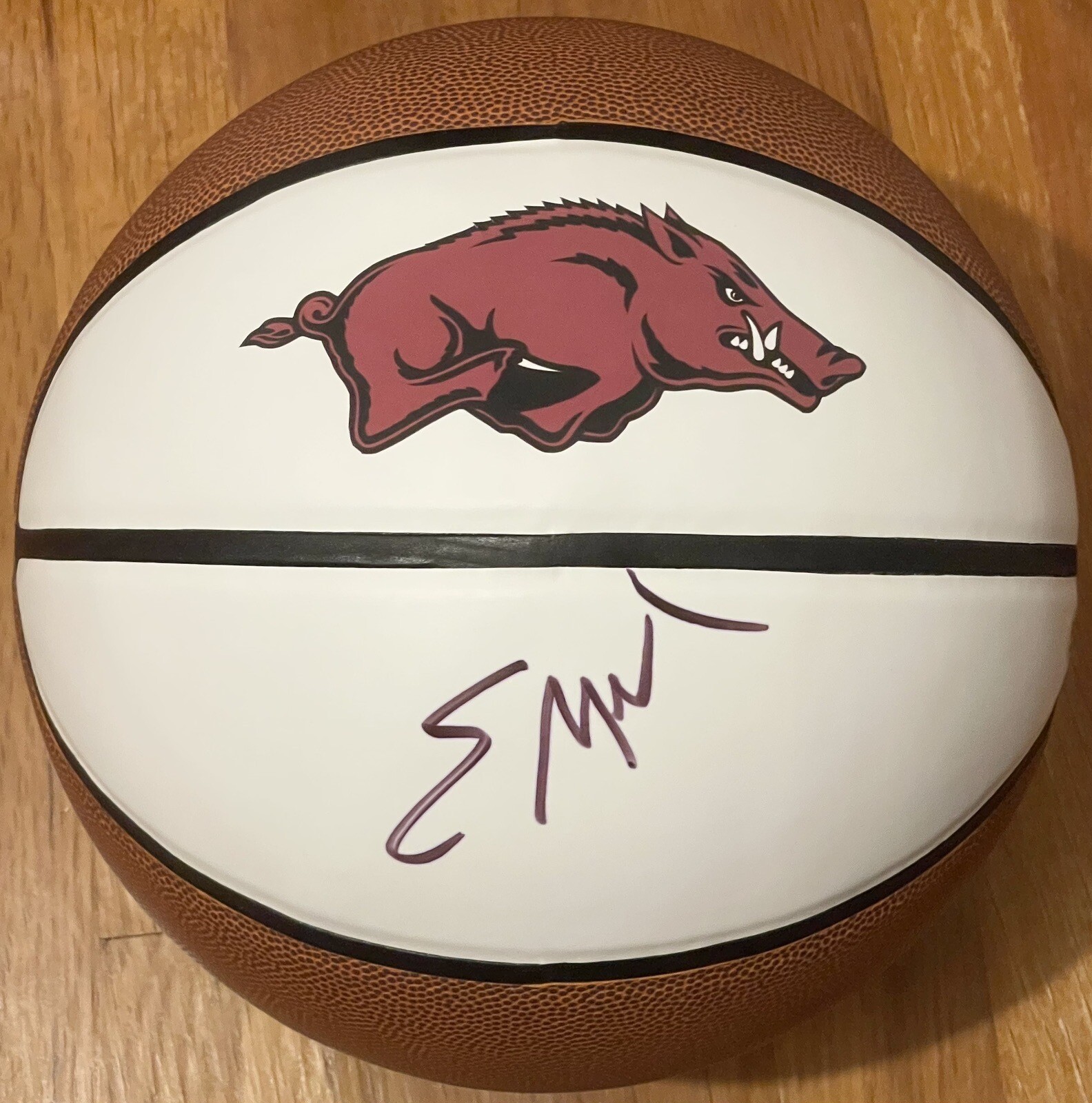 Eric Musselman Autographed Signed Arkansas Razorbacks Logo Basketball PSA/DNA 