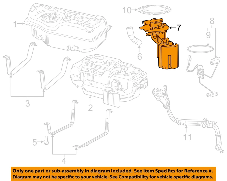 Used Fuel Pump fits: 2017 Chrysler Pacifica pump assembly gasoline Grade A Foto 3 de 4